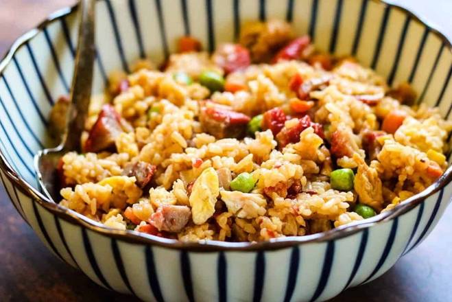 BBQ Pork Fried Rice 叉烧炒饭